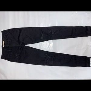 Ripped Levi’s Black Jeans